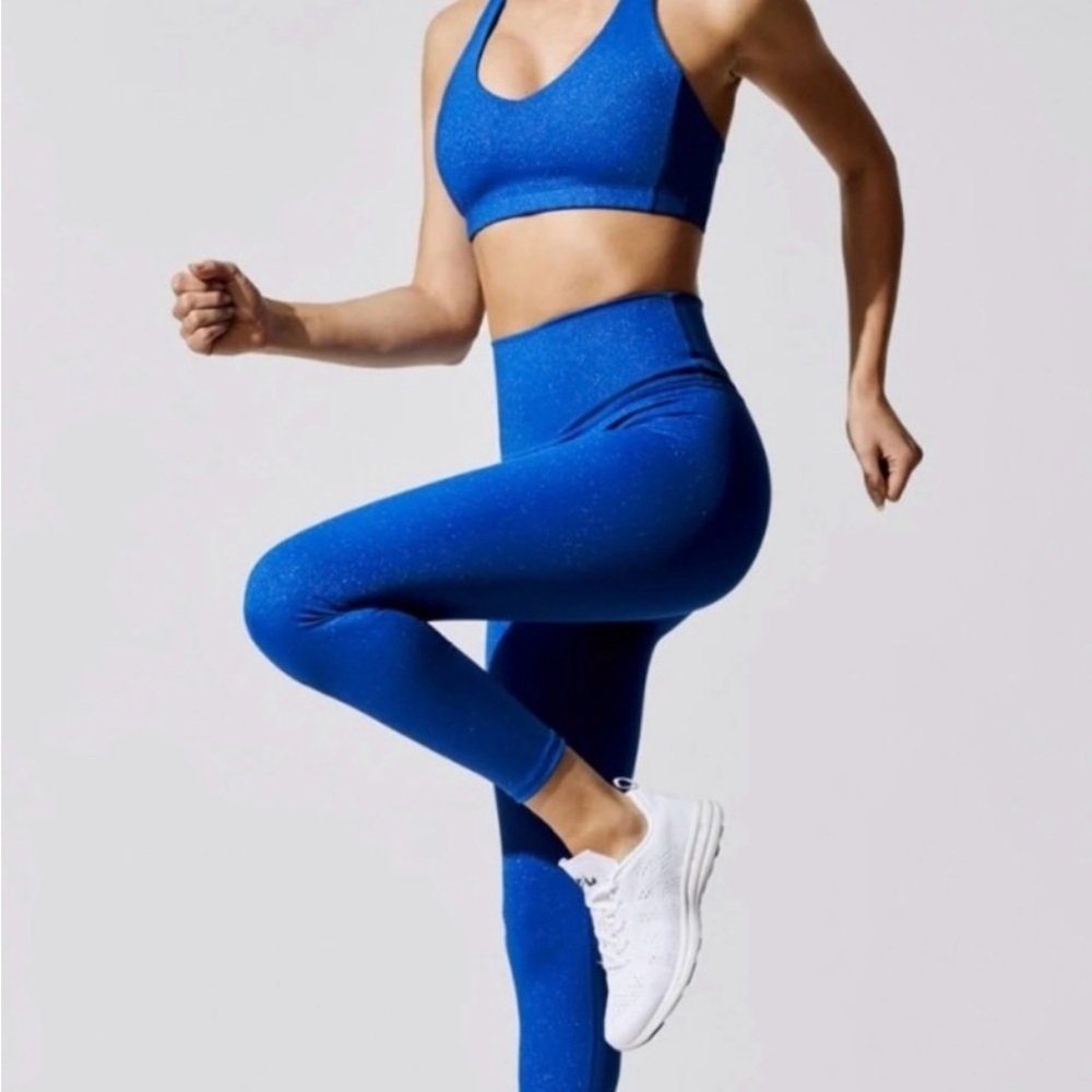 Carbon38 Glitter Blue Activewear Set